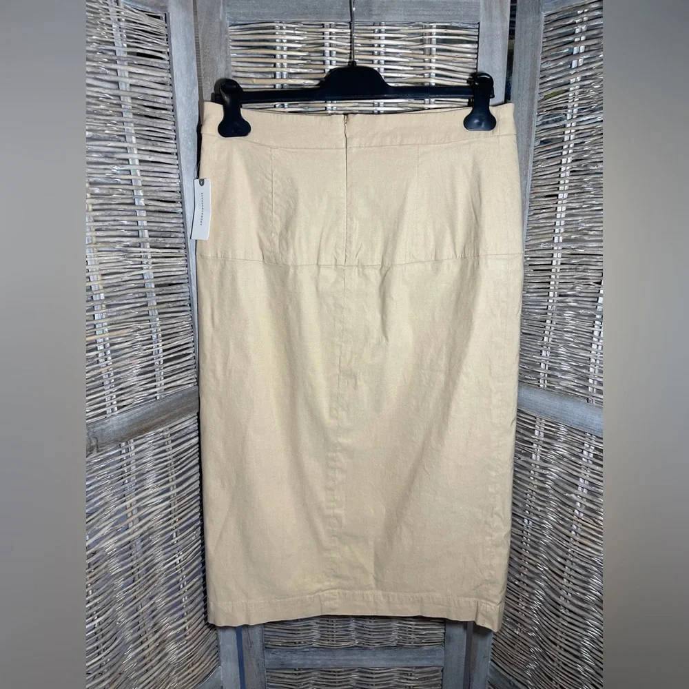 NWT Anthropologie Tan Pencil Skirt - size 12 - Picture 5 of 12